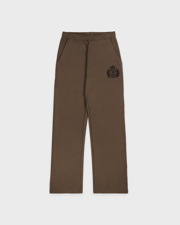 NY Crest Embroidered Wide Sweatpant - Sand