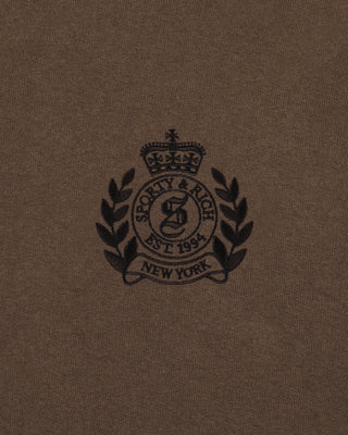 NY Crest Embroidered Wide Sweatpant - Sand