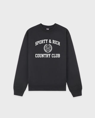 Varsity Crest Crewneck - Carbon