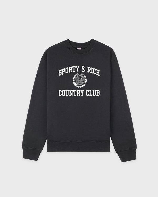 Varsity Crest Crewneck - Carbon
