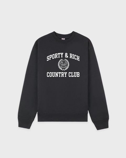Varsity Crest Crewneck - Carbon