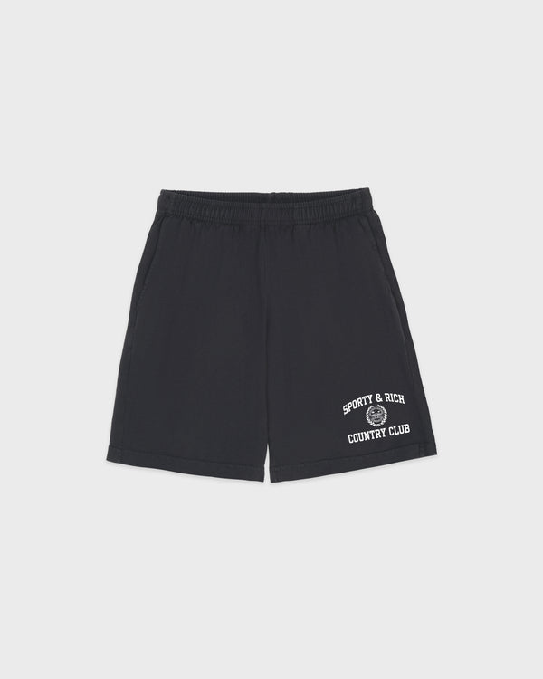 Varsity Crest Gym Short - Carbon