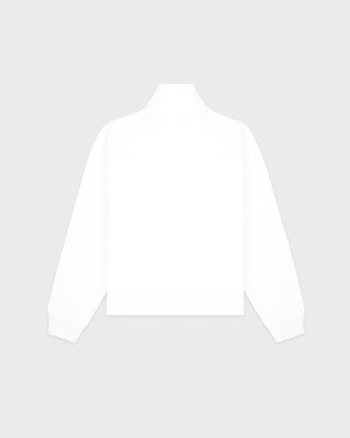 Syracuse Embroidered Quarter Zip - White/Navy