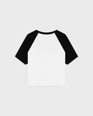 Signature Logo Baby Baseball Tee - White/Black