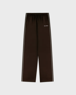 Serif Logo Retro Track Pant - Cioco/White