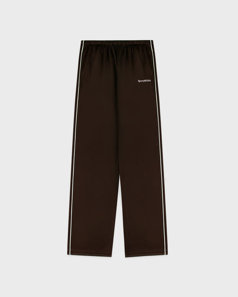 Serif Logo Retro Track Pant - Cioco/White