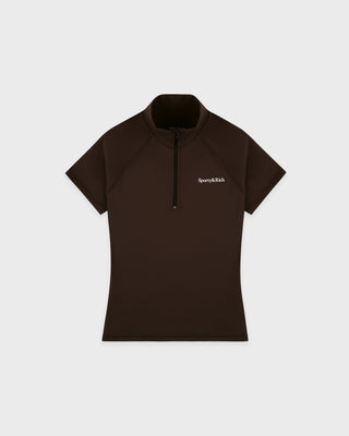 Serif Logo SS Sports Quarter Zip - Cioco