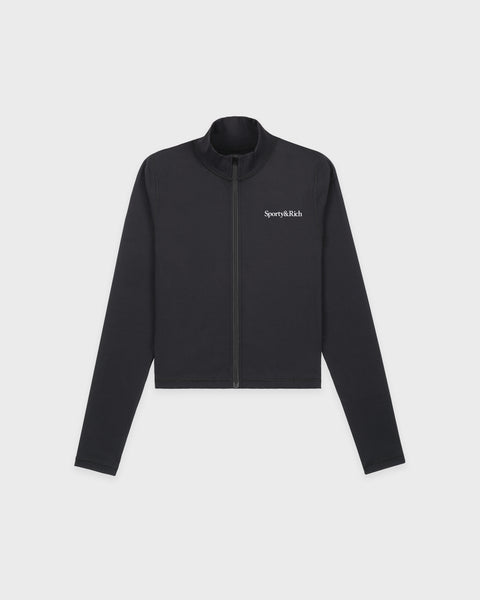 Serif Logo Sports Jacket - Carbon