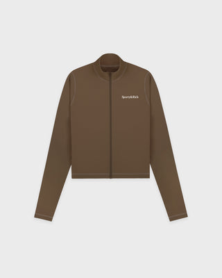 Serif Logo Sports Jacket - Sand