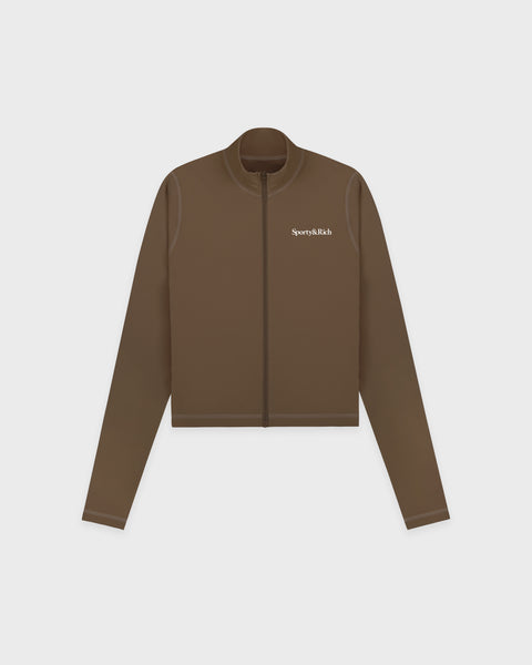 Serif Logo Sports Jacket - Sand
