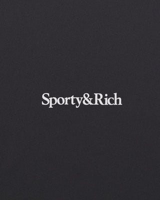 Serif Logo Sports Bra - Carbon
