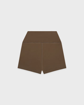 Serif Logo Mini Biker Short - Sand