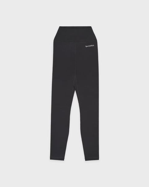 Serif Logo Legging - Carbon
