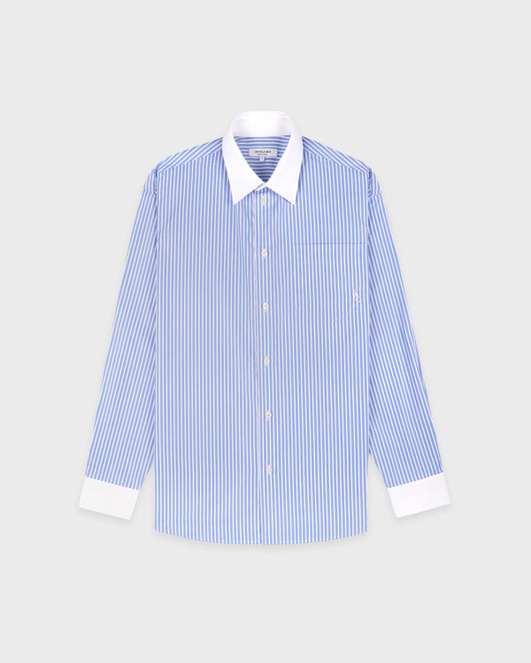 SRC Oversized Shirt - Blue Striped