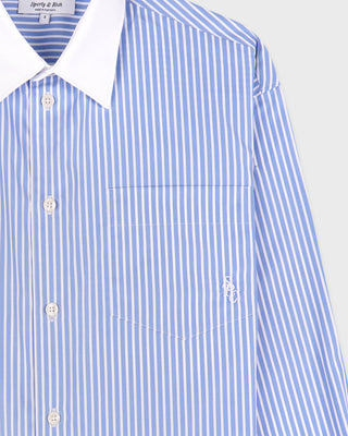 SRC Oversized Shirt - Blue Striped