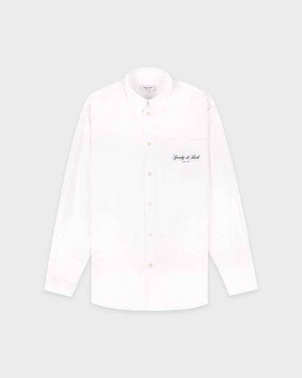 Signature NY Oversized Shirt - White