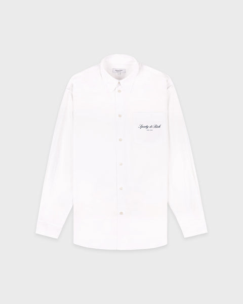 Signature NY Oversized Shirt - White