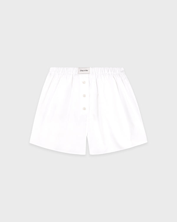 Signature Logo Ring Short - White