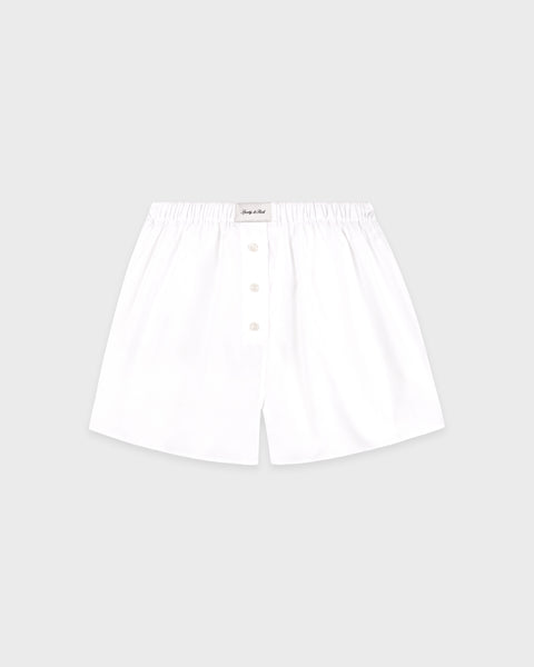 Signature Logo Ring Short - White