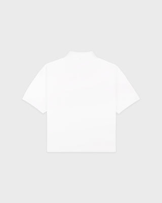 NY Crest Pique Polo - White