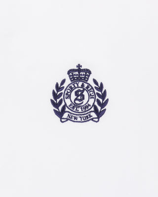 NY Crest Pique Polo - White
