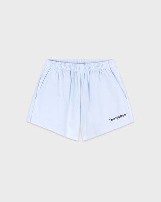 Serif Logo Embroidered Disco Short - Ciel
