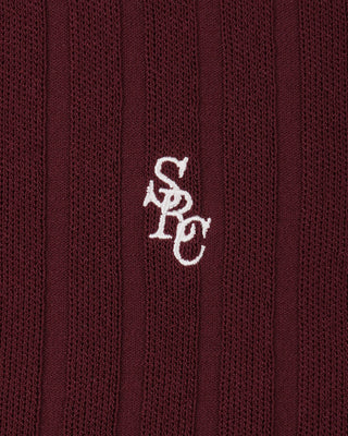 SRC Ribbed Polo - Bordeaux