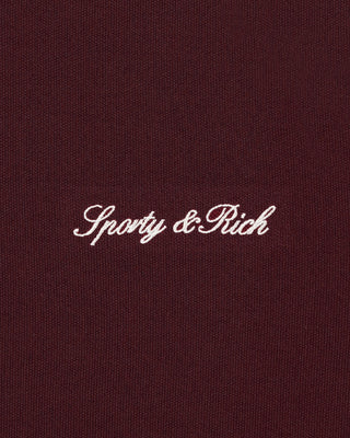 Signature Logo Retro Track Jacket - Bordeaux/White