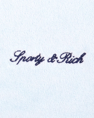 Signature Logo Terry Polo - Ciel/Navy