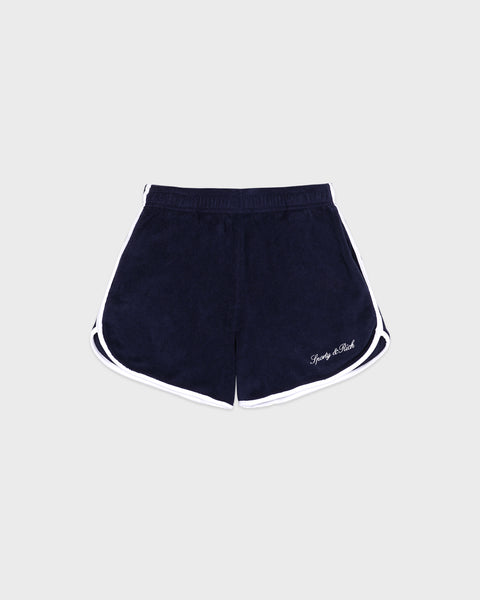 Signature Logo Terry Short - Navy/White