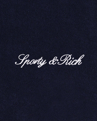 Signature Logo Terry Short - Navy/White