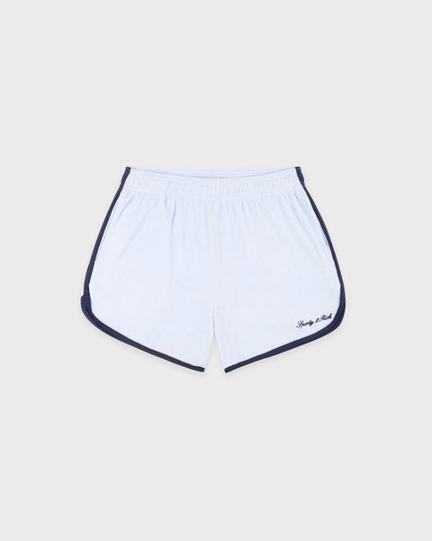 Signature Logo Terry Short - Ciel/Navy – Sporty & Rich