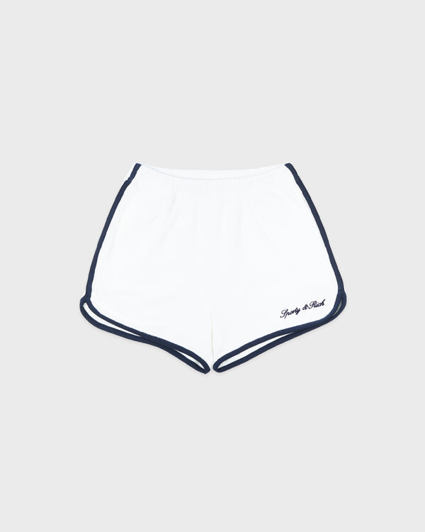 Signature Logo Terry Short - White/Navy