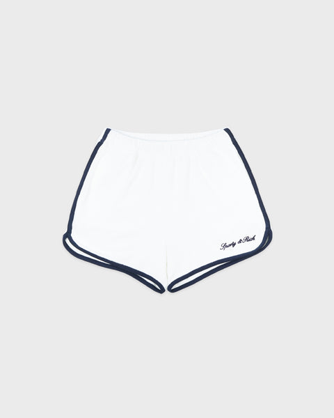 Signature Logo Terry Short - White/Navy