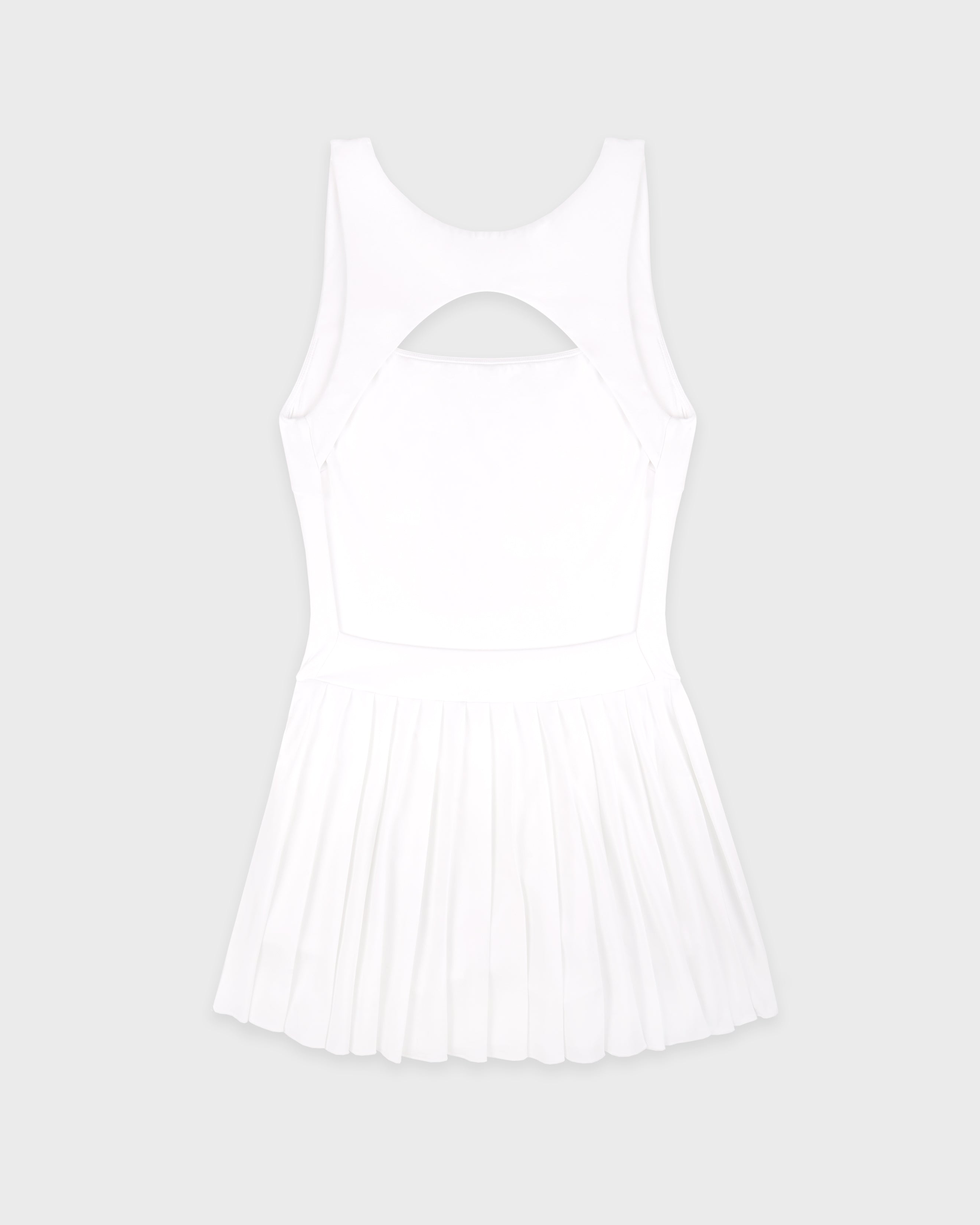 Signature Logo Court Dress - White White / Small Signature Logo Court Dress - White White / Small