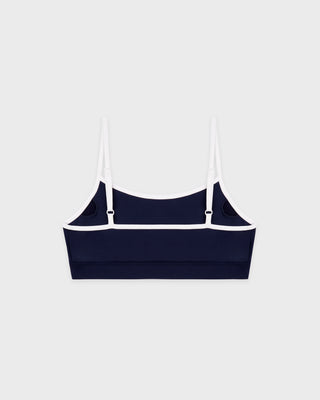 Signature Logo Athletic Bra - Navy/White