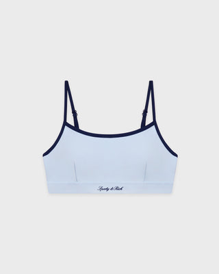 Signature Logo Athletic Bra - Ciel/Navy
