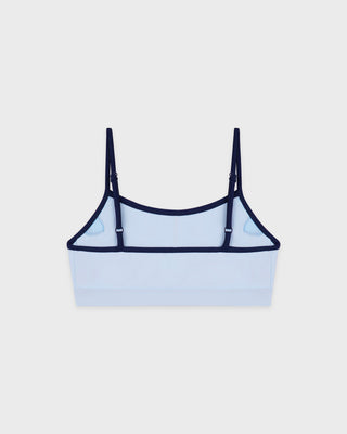 Signature Logo Athletic Bra - Ciel/Navy