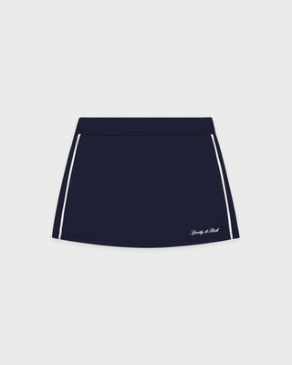 Signature Logo Court Skirt - Navy/White