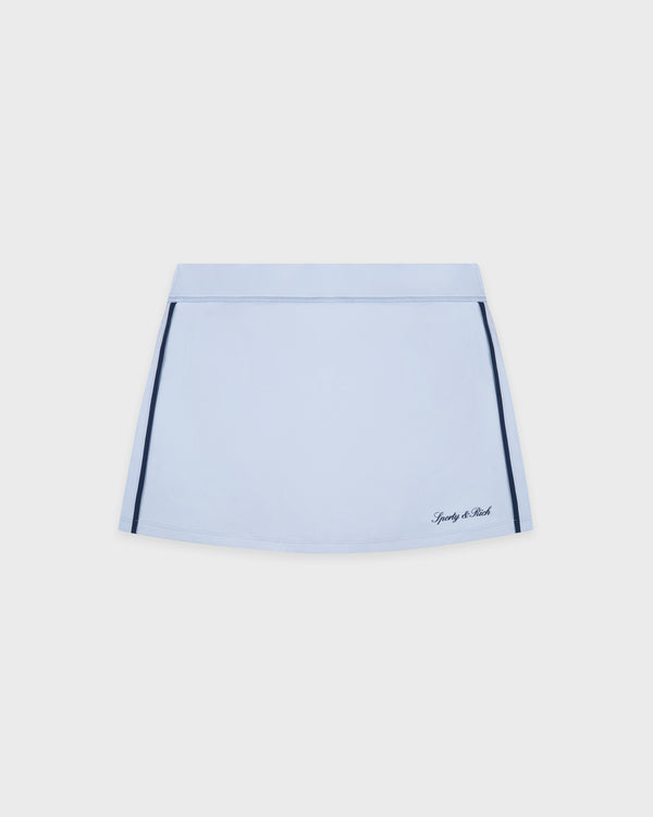 Signature Logo Court Skirt - Ciel/Navy