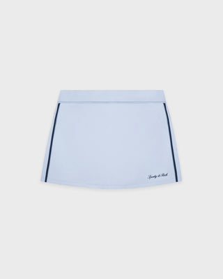 Signature Logo Court Skirt - Ciel/Navy