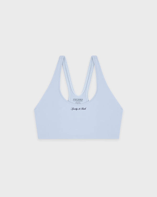 Signature Logo Sports Bra - Ciel