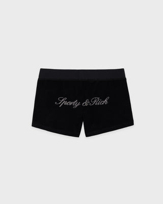 Signature Logo Krystal Short - Black/Crystal
