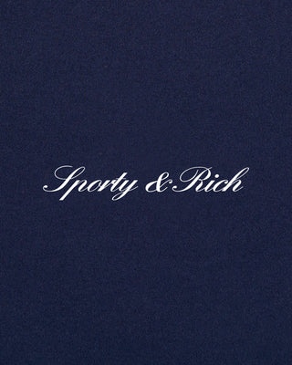 Signature Logo Mini Biker Short - Navy/White