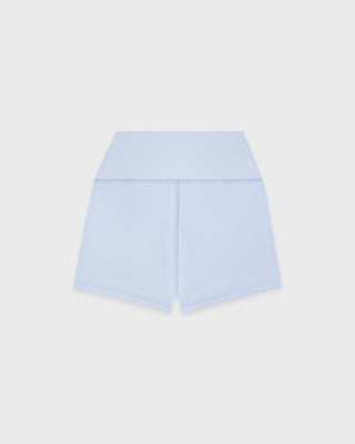 Signature Logo Mini Biker Short - Ciel/Navy