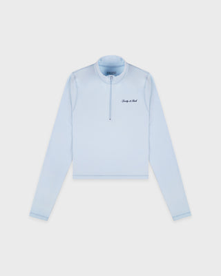 Signature Logo Sports Quarter Zip - Ciel