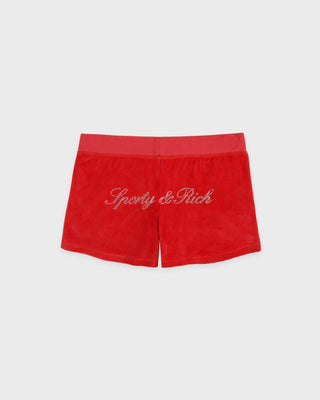 Signature Logo Krystal Short - Red/Crystal
