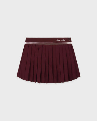 Signature Logo Abigail Skirt - Bordeaux/White