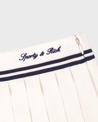 Signature Logo Abigail Skirt - Ecru/Navy