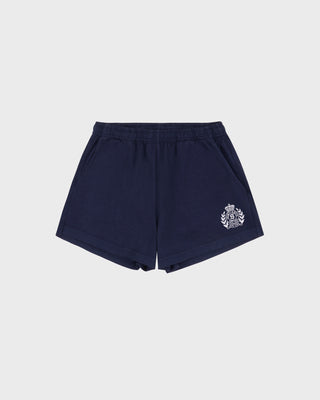 NY Crest Embroidered Disco Short - Dark Navy